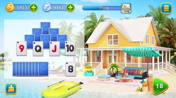 纸牌改造解锁版(solitaire makeover)下载,纸牌游戏,改造游戏,solitairemakeover